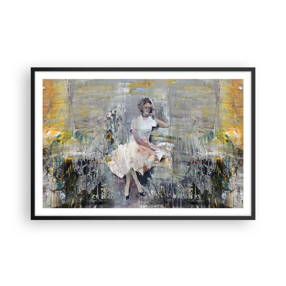 Affiche dans un cadre noir - Poster - Classique et moderne - 91x61 cm