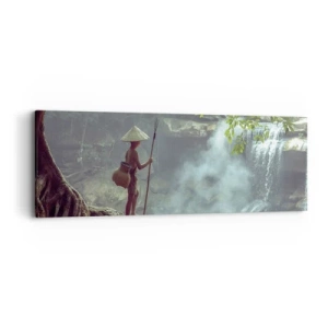 Impression sur toile - Image sur toile - Lier d'amitié avec la nature - 90x30 cm