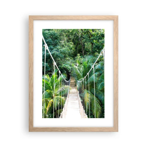 Affiche dans un chêne clair - Poster - Welcome to the jungle! - 30x40 cm