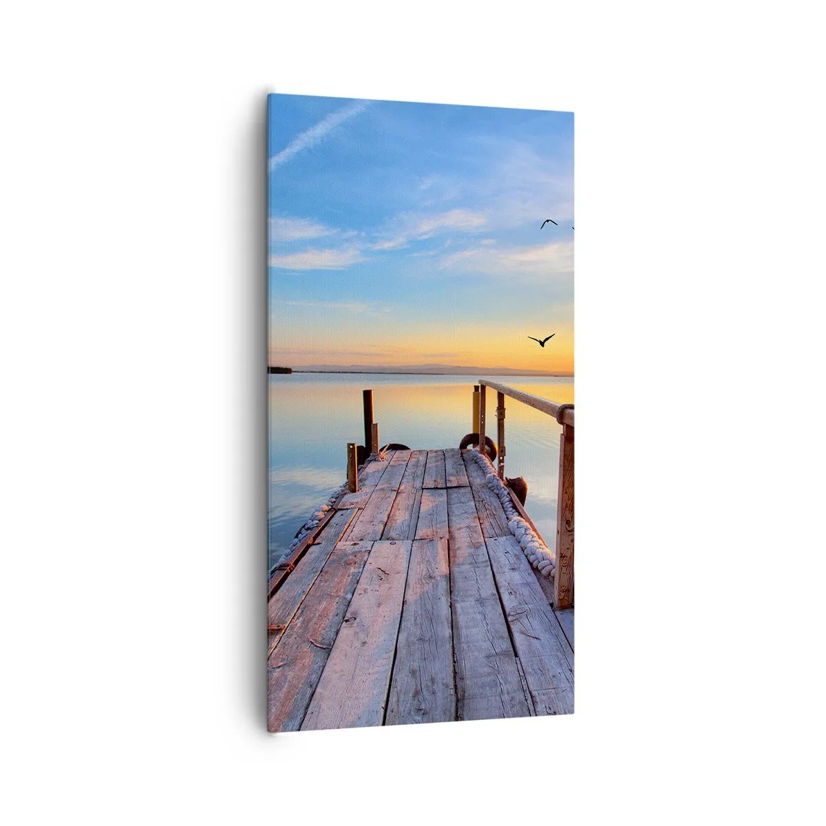 Impression sur toile - Image sur toile - Marcher droit vers le soleil - 65x120 cm