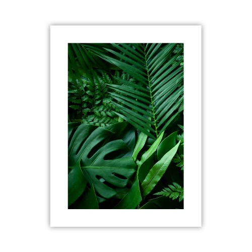 Affiche - Poster - Emmitouflé de verdure - 30x40 cm
