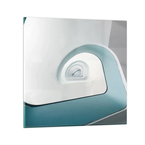 Impression sur verre - Image sur verre - Au profondeur du bleu - 40x40 cm