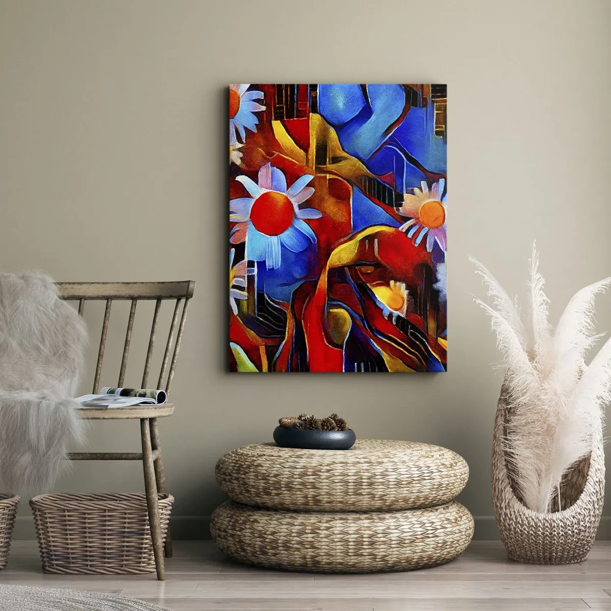 Impression sur toile - Image sur toile - Les couleurs de la vie - 45x80 cm