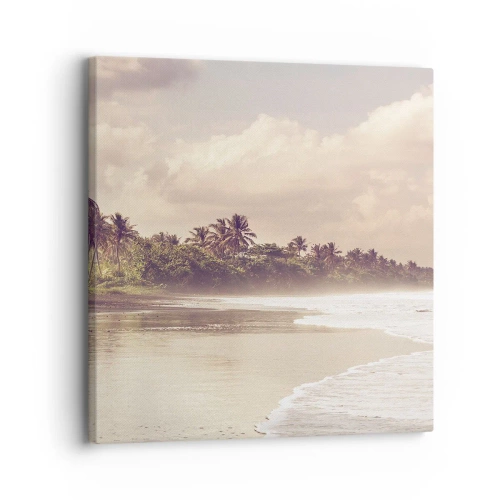 Impression sur toile - Image sur toile - La caresse des vagues - 30x30 cm