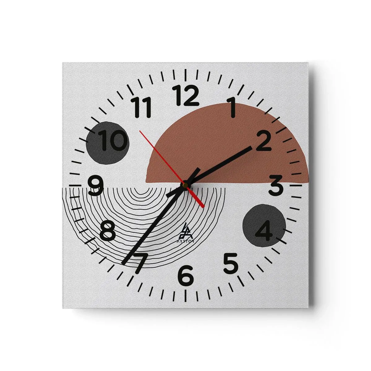 Horloge murale - Pendule murale - Perfection de la roue - 30x30 cm