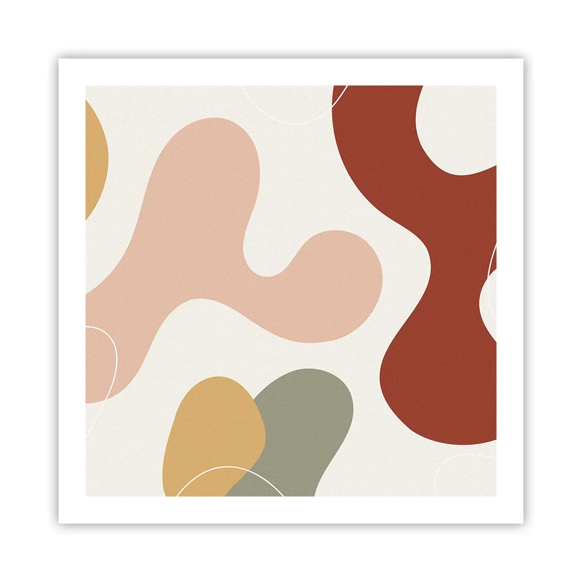 Affiche - Poster - Entrelac - 60x60 cm