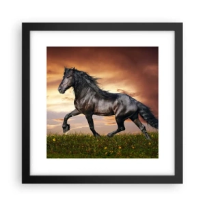 Affiche dans un cadre noir - Poster - Livres noirs - 30x30 cm