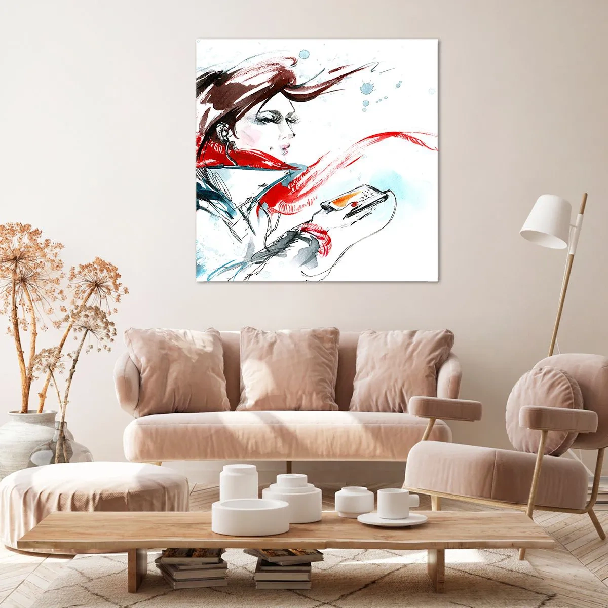 Impression sur toile - Image sur toile - Quelque chose se passe en moi - 40x40 cm