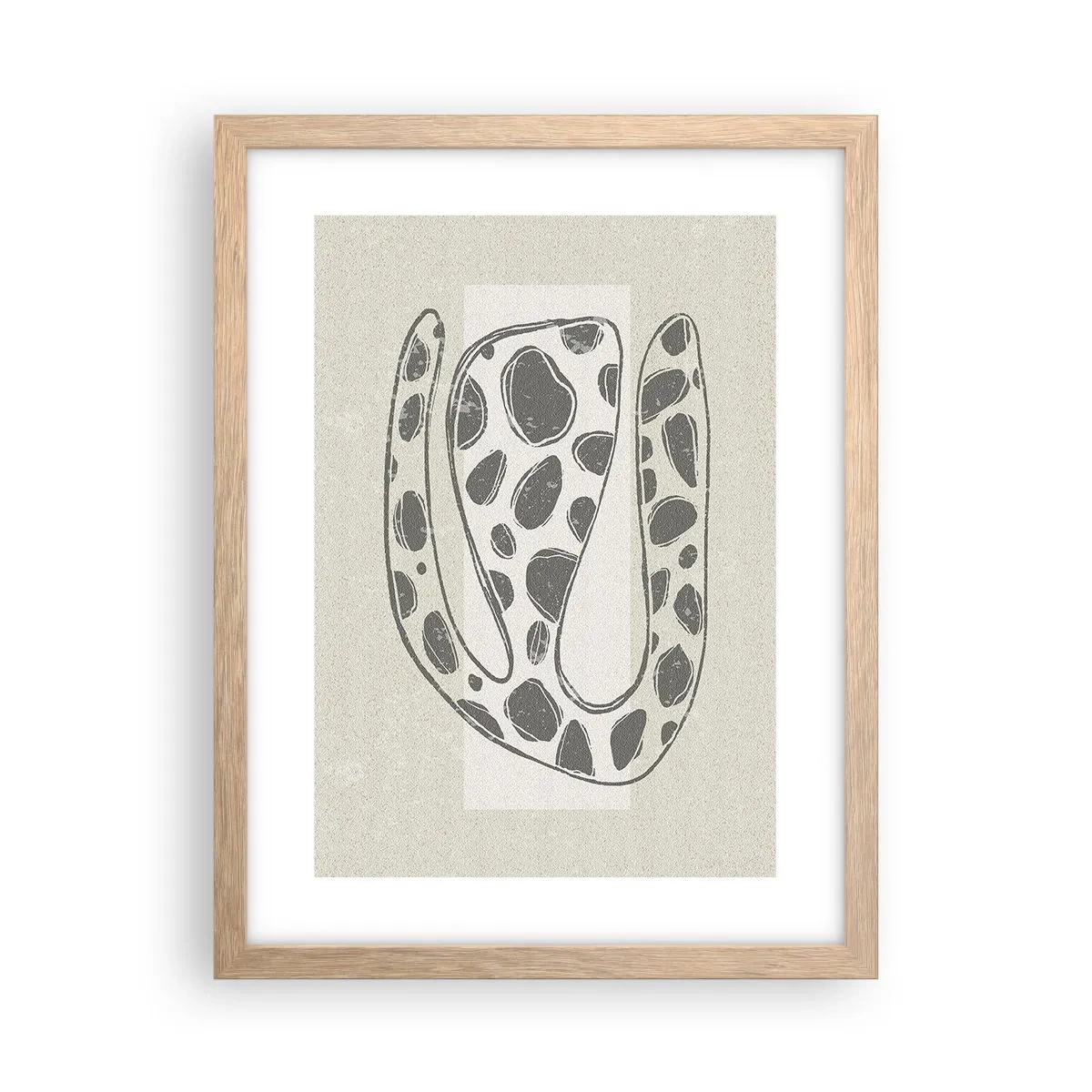 Affiche dans un chêne clair - Poster - Une étrange créature - 30x40 cm