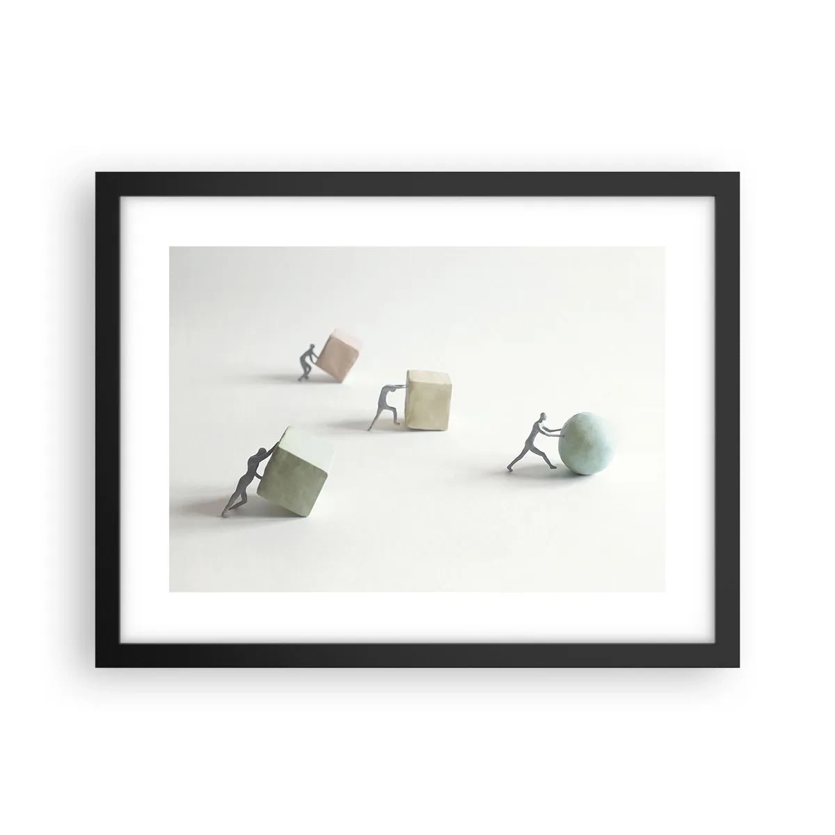 Affiche dans un cadre noir - Poster - Rien que la vie - 40x30 cm