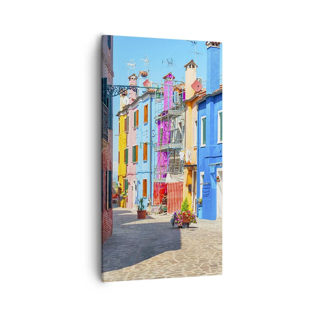 Impression sur toile - Image sur toile - Ville "Sous les perroquets" - 55x100 cm