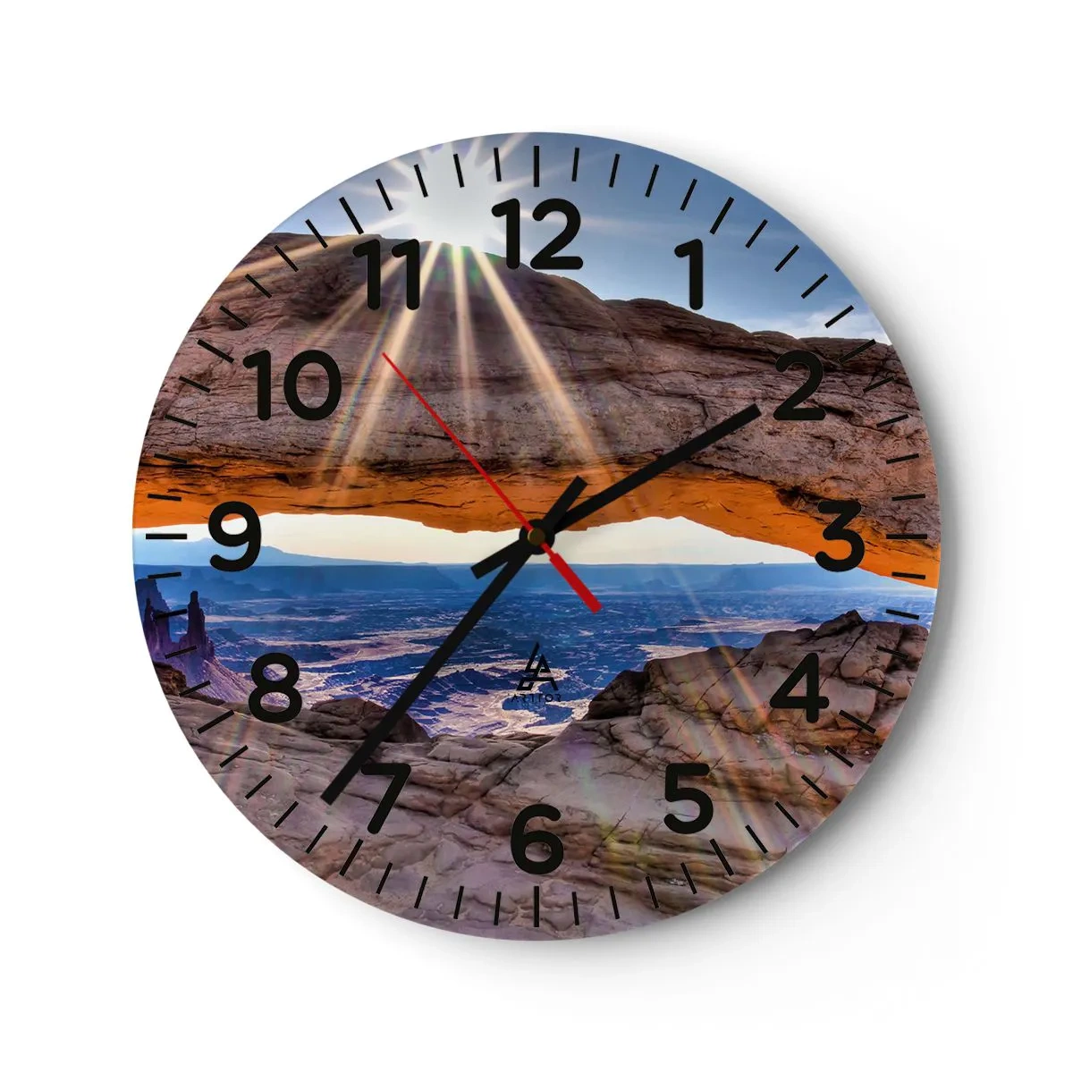 Horloge murale - Pendule murale - Par la porte rocheuse - 30x30 cm