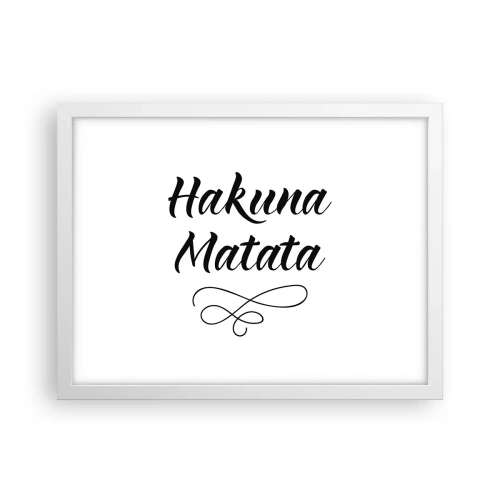 Affiche dans un cadre blanc - Poster - Le meilleur conseil - 40x30 cm