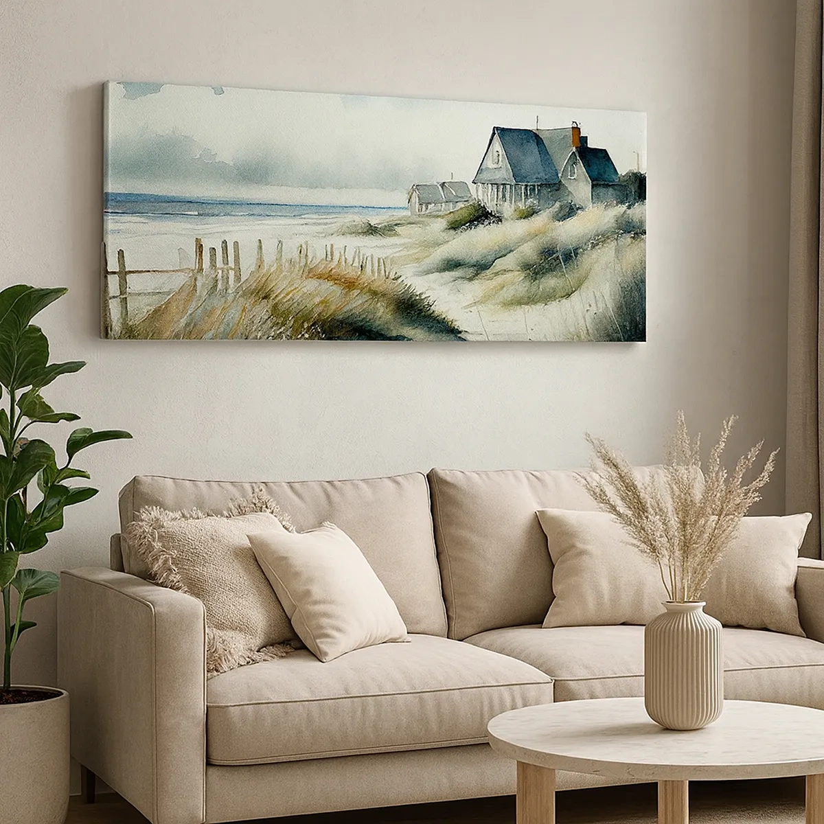 Impression sur toile - Image sur toile - Loin de l'agitation - 30x30 cm