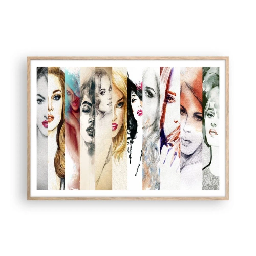 Affiche dans un chêne clair - Poster - Et c'est toujours TOI - 100x70 cm