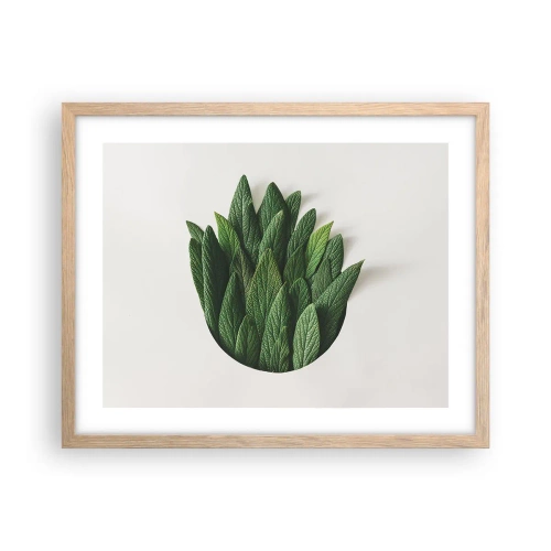 Affiche dans un chêne clair - Poster - Curiosité sans retenue - 50x40 cm