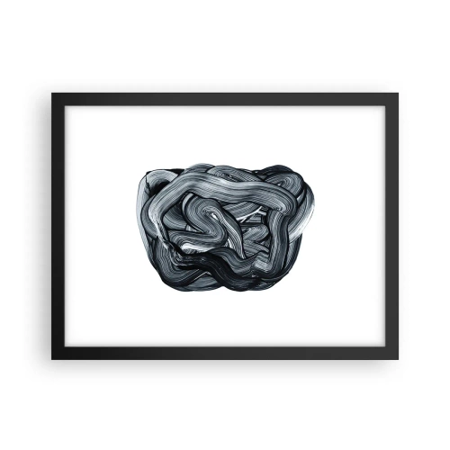 Affiche dans un cadre noir - Poster - Ce n'est pas si simple - 40x30 cm