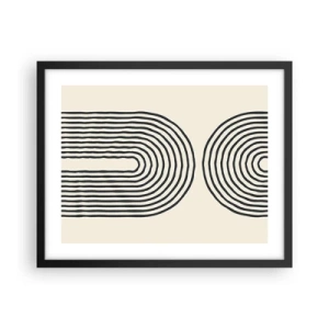 Affiche dans un cadre noir - Poster - Dans un instant... - 50x40 cm