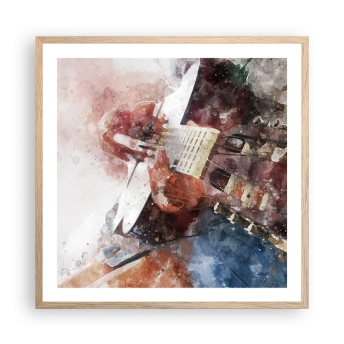 Affiche dans un chêne clair - Poster - Et qu'en pensez-vous ? - 60x60 cm