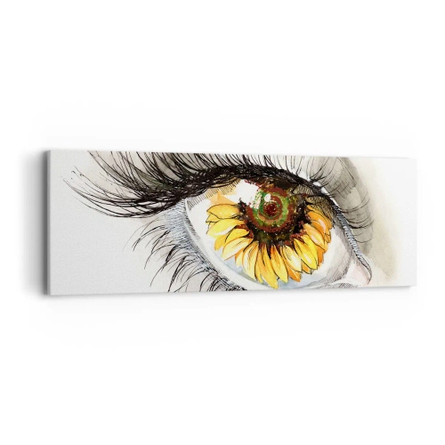 Impression sur toile - Image sur toile - Un look aussi chaud que l'été - 90x30 cm