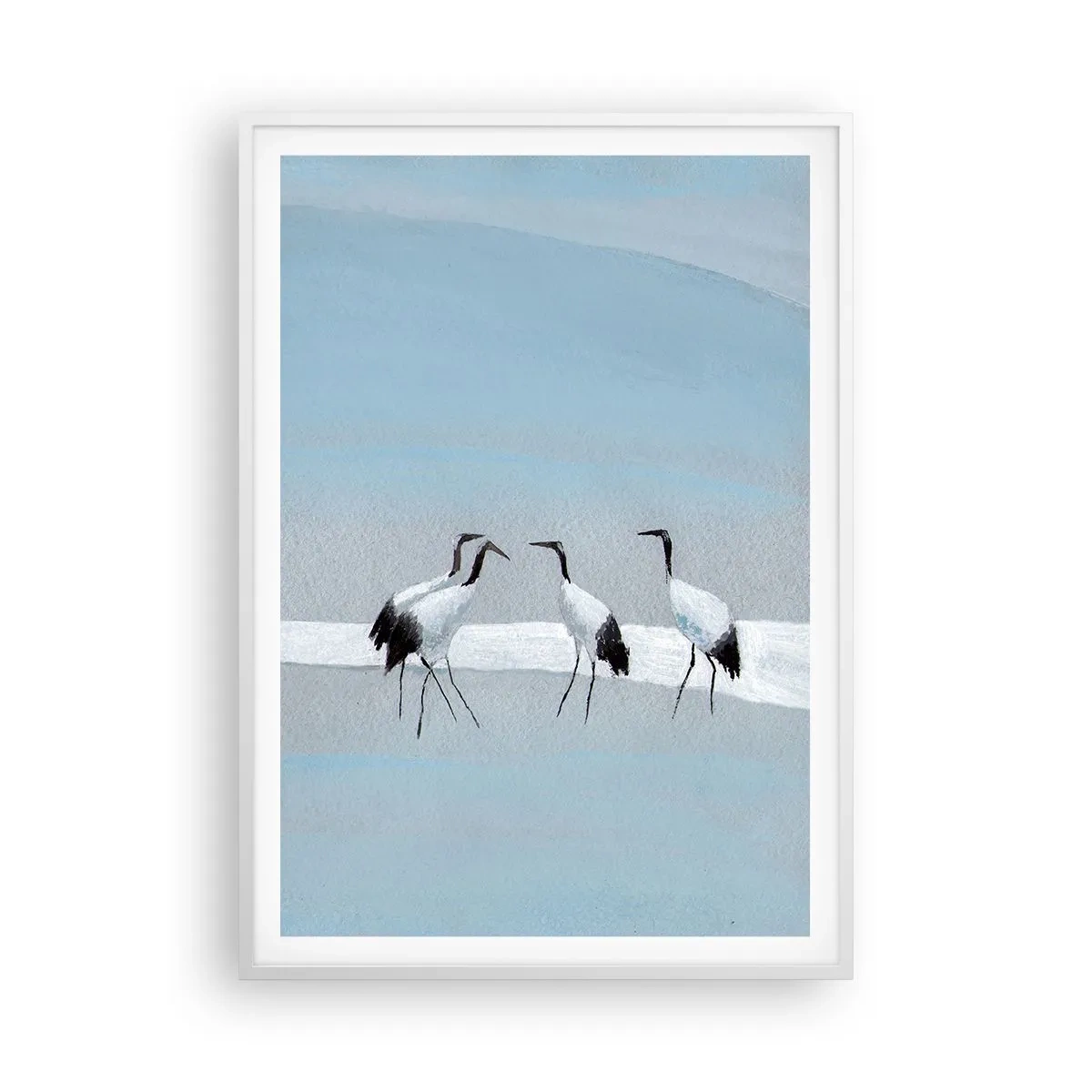 Affiche dans un cadre blanc - Poster - Après une chaude journée - 70x100 cm