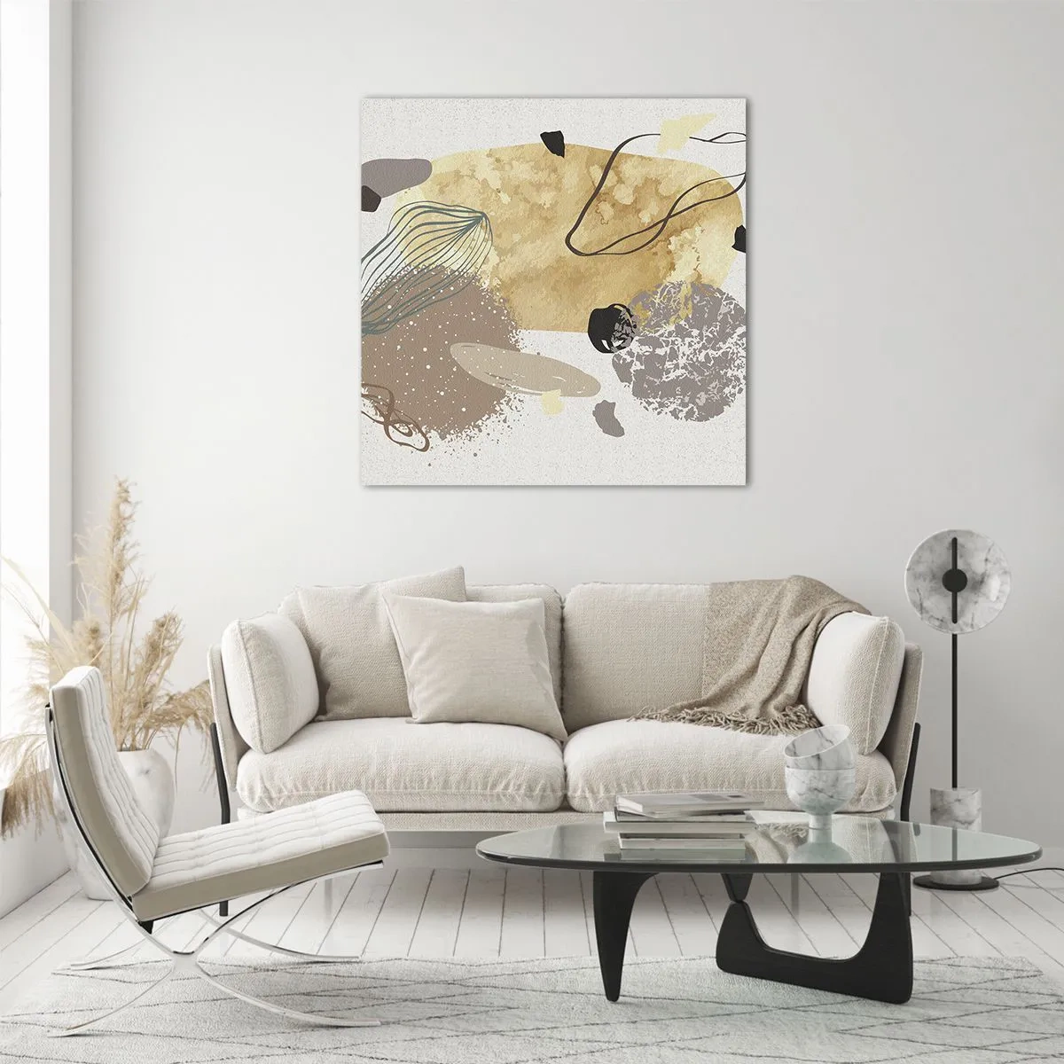 Impression sur verre - Image sur verre - Plumcologie appliquée - 30x30 cm