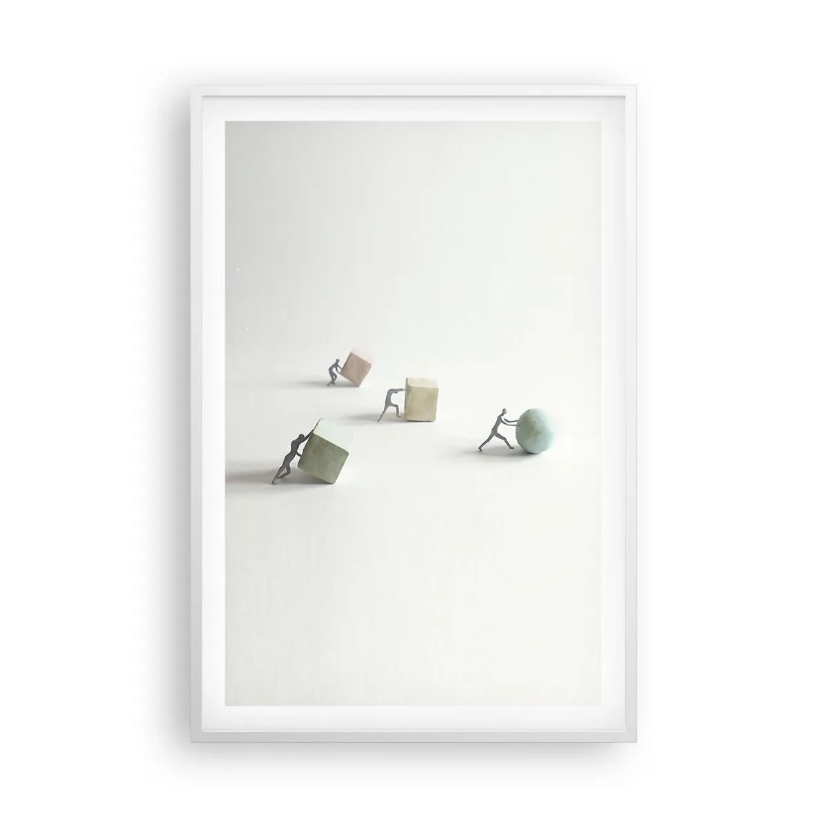 Affiche dans un cadre blanc - Poster - Rien que la vie - 61x91 cm