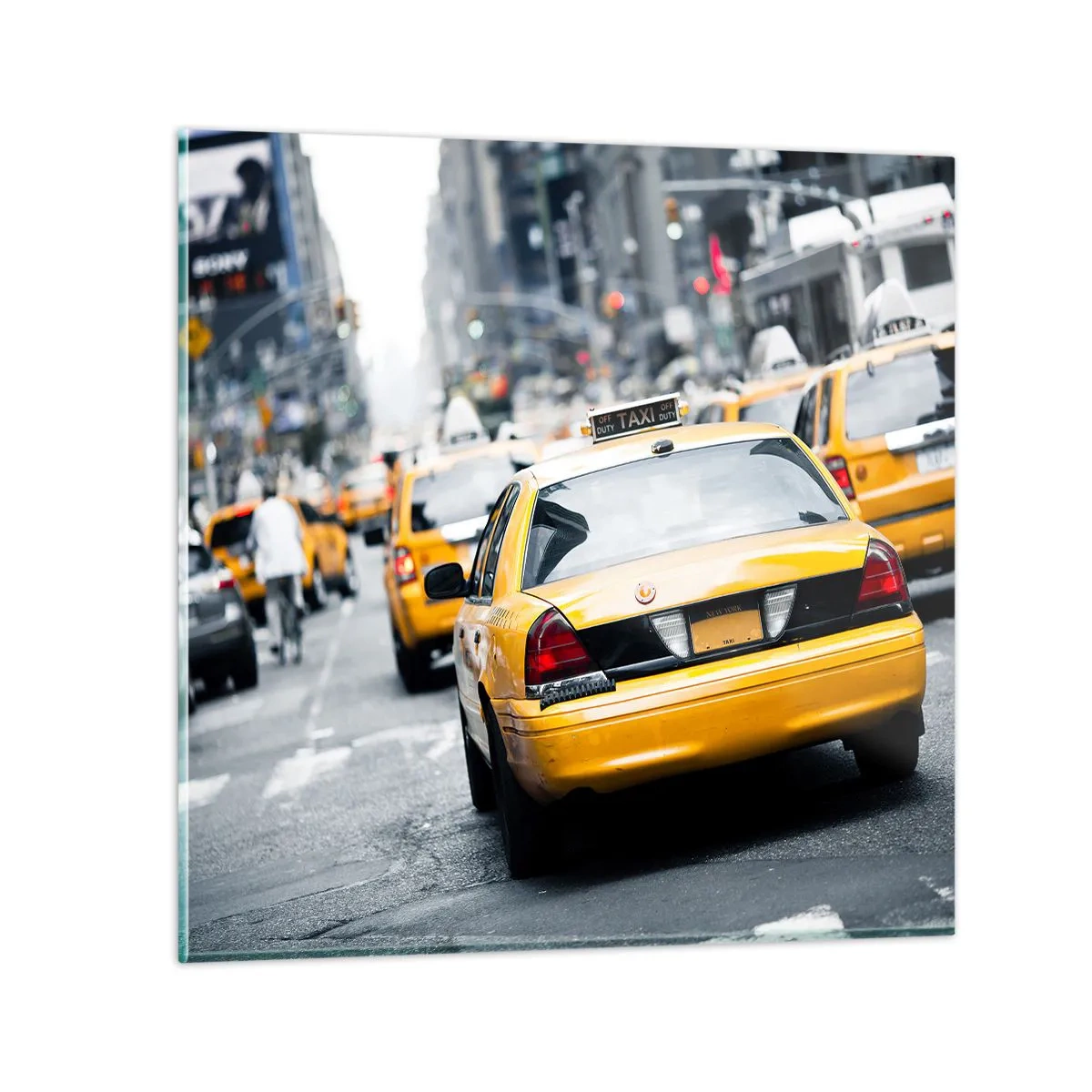 Impression sur verre - Image sur verre - Seulement dans cette ville - 40x40 cm