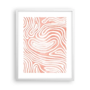 Affiche dans un cadre blanc - Poster - Dans le labyrinthe de corail - 40x50 cm