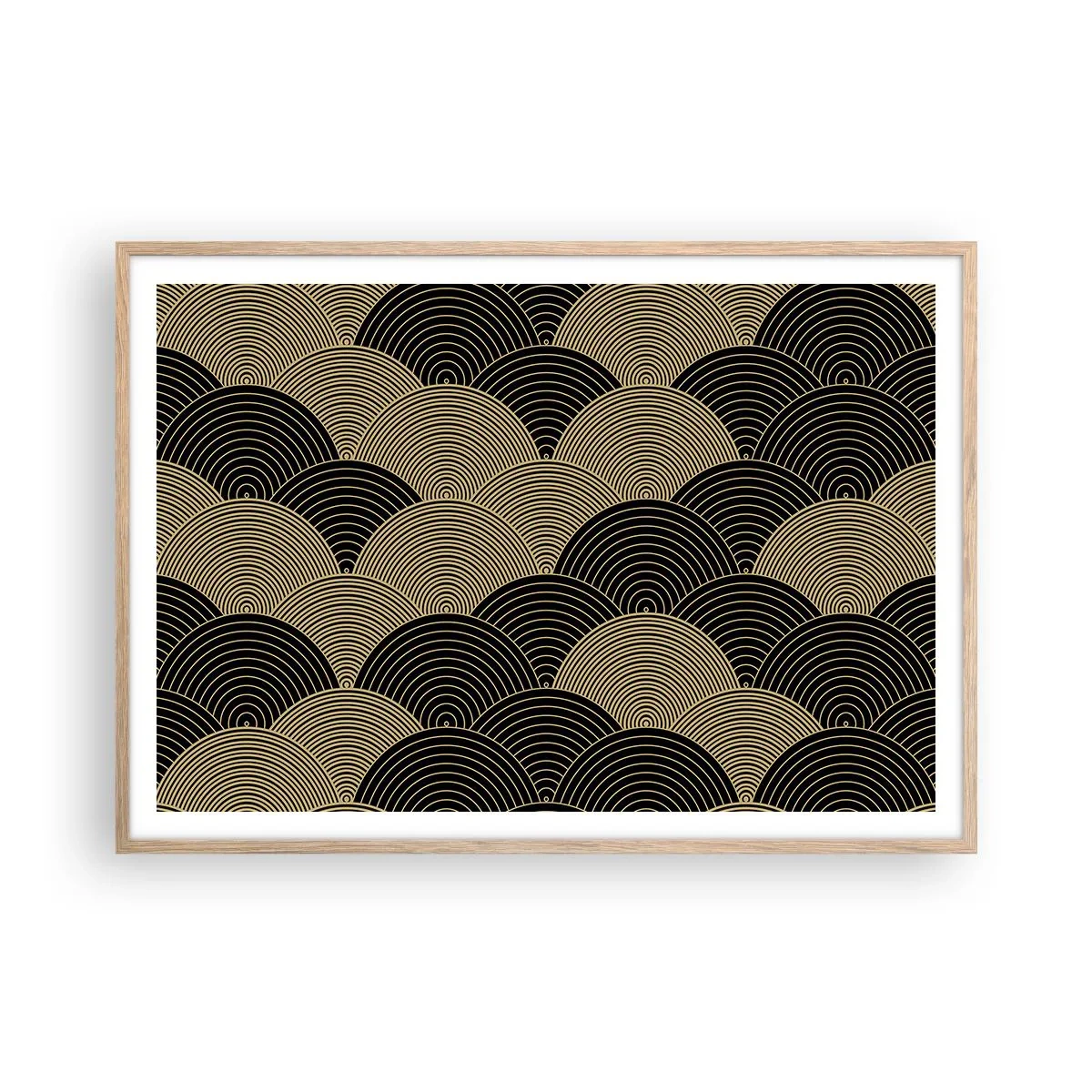 Affiche dans un chêne clair - Poster - Unité dans la multiplicité - 100x70 cm
