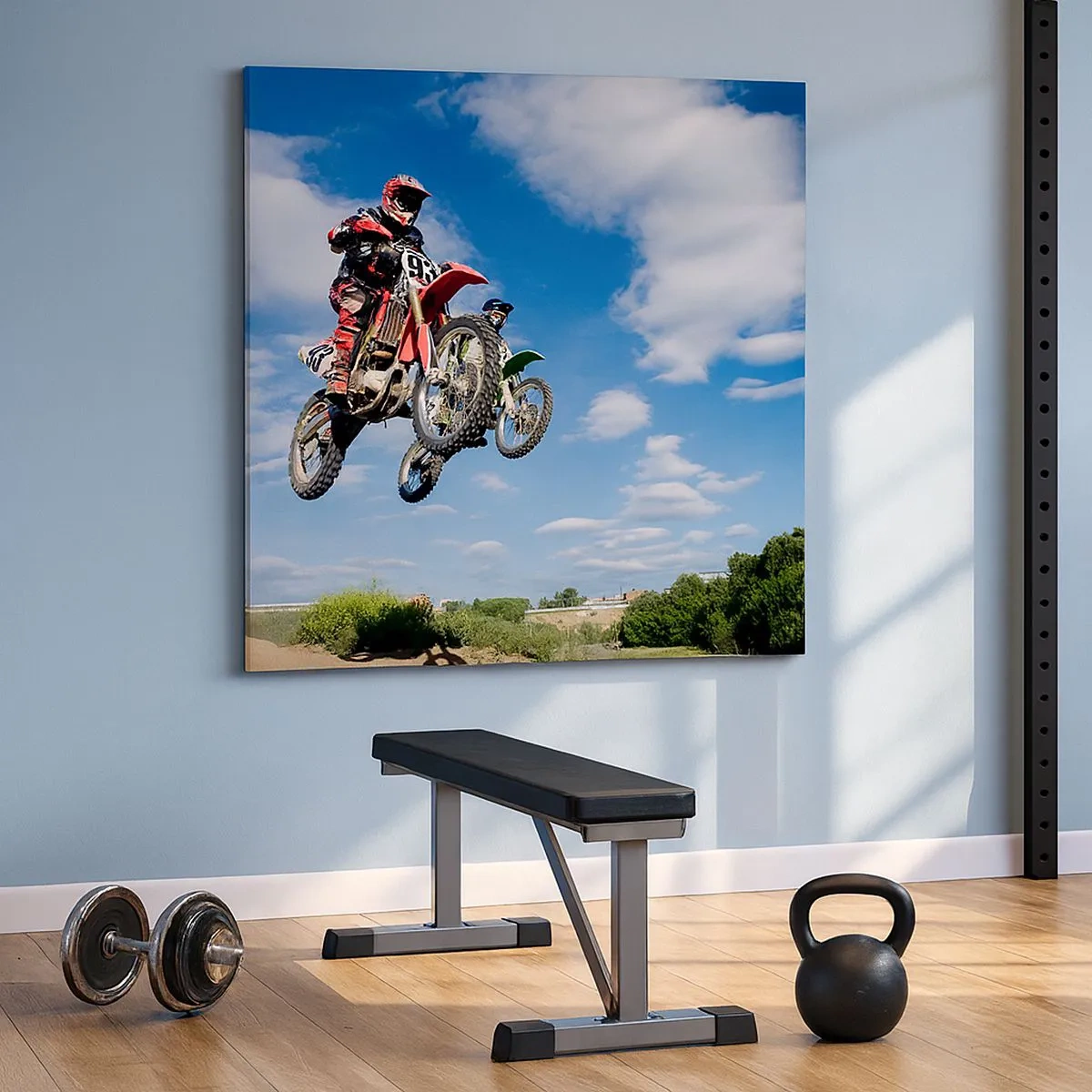 Impression sur toile - Image sur toile - Saut en parachute - 30x30 cm