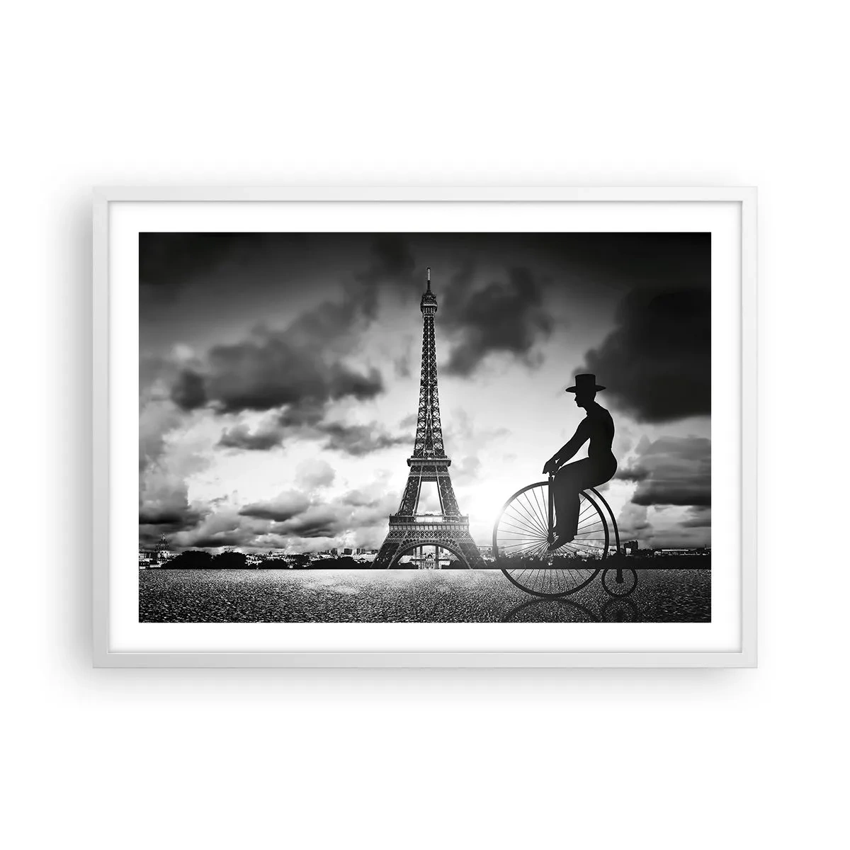 Affiche dans un cadre blanc - Poster - Nostalgie de la Belle Epoque - 70x50 cm