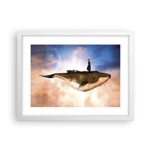 Affiche dans un cadre blanc - Poster - Voyage irréel - 40x30 cm