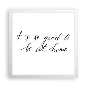 Affiche dans un cadre blanc - Poster - Toute la vérite - 40x40 cm