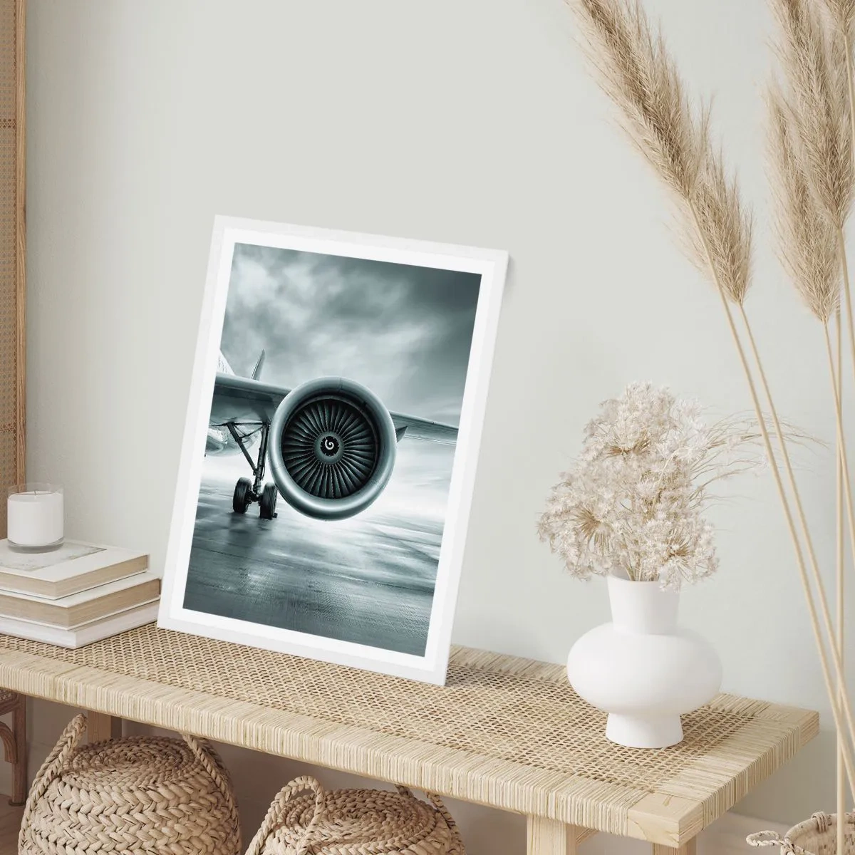 Affiche dans un cadre blanc - Poster - Sent la force! - 50x70 cm