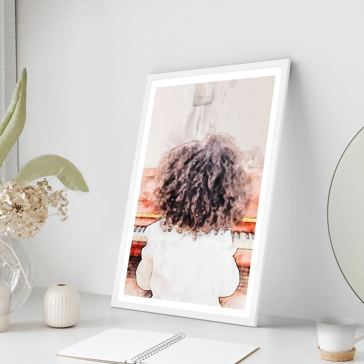 Affiche dans un cadre blanc - Poster - Dans un nouveau monde - 61x91 cm