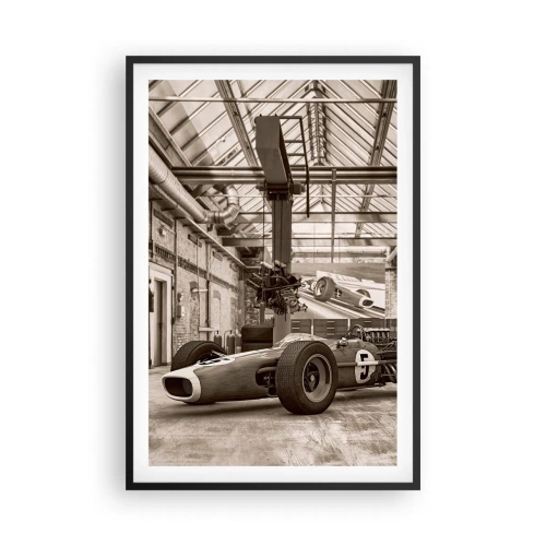 Affiche dans un cadre noir - Poster - Le repos du guerrier - 61x91 cm