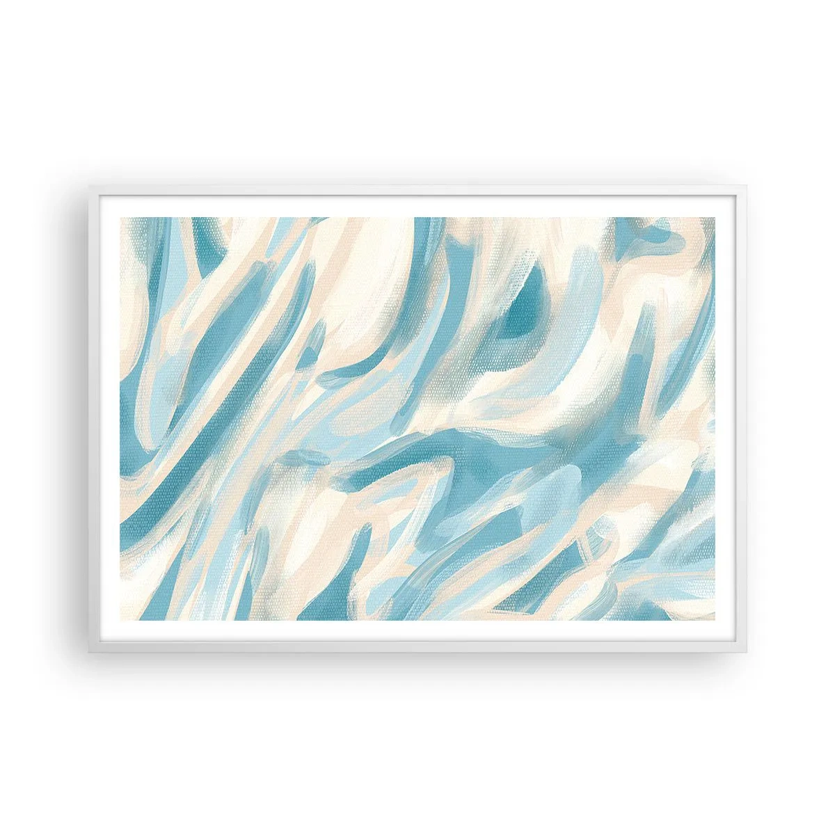 Affiche dans un cadre blanc - Poster - Brise printanière - 100x70 cm