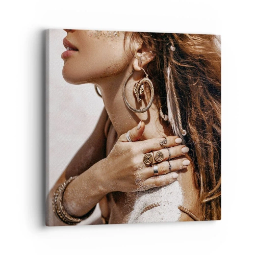 Impression sur toile - Image sur toile - Reine des plages sauvages - 40x40 cm