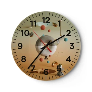 Horloge murale - Pendule murale - Tout peut arriver - 40x40 cm