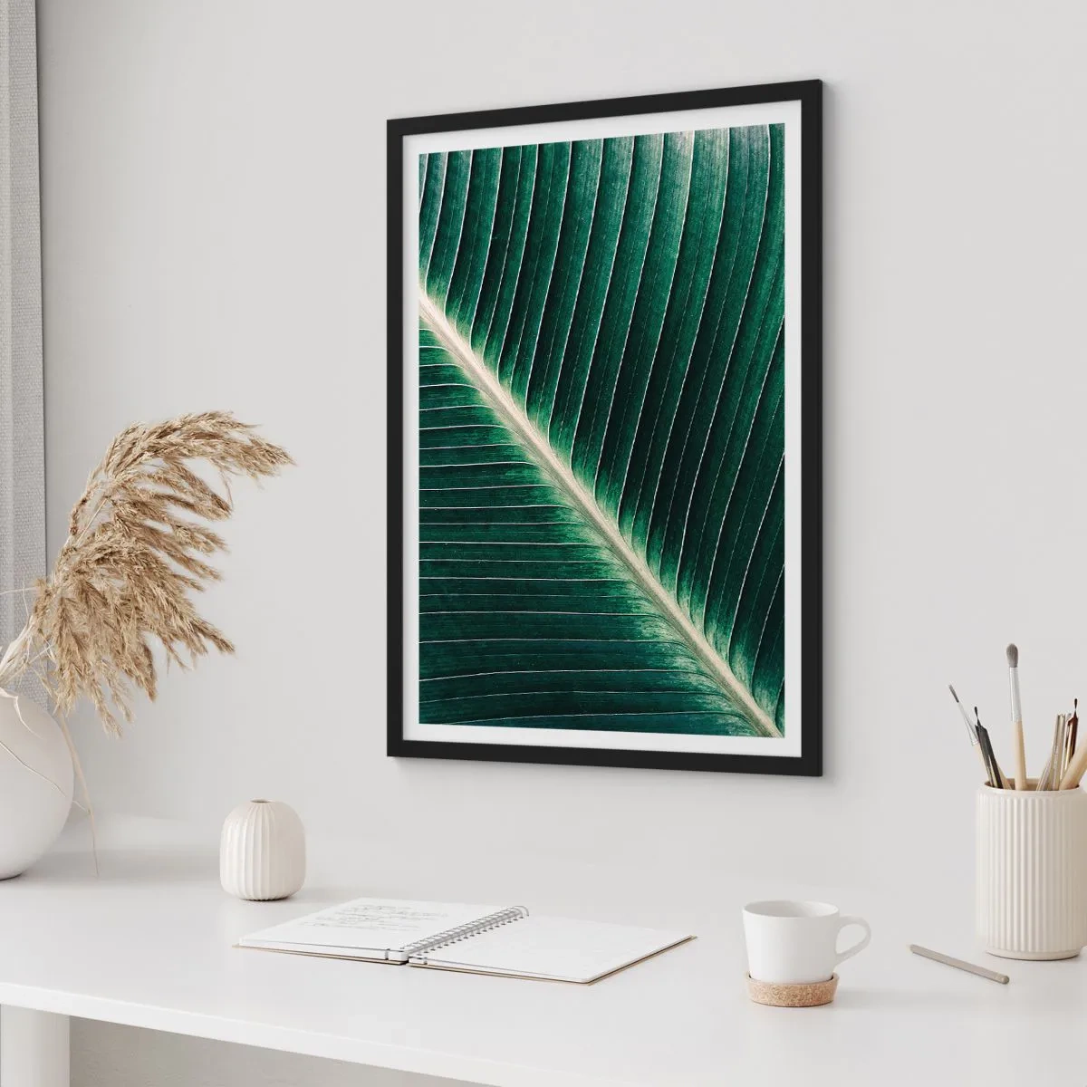 Affiche dans un cadre noir - Poster - Le rythme de la nature - 40x50 cm