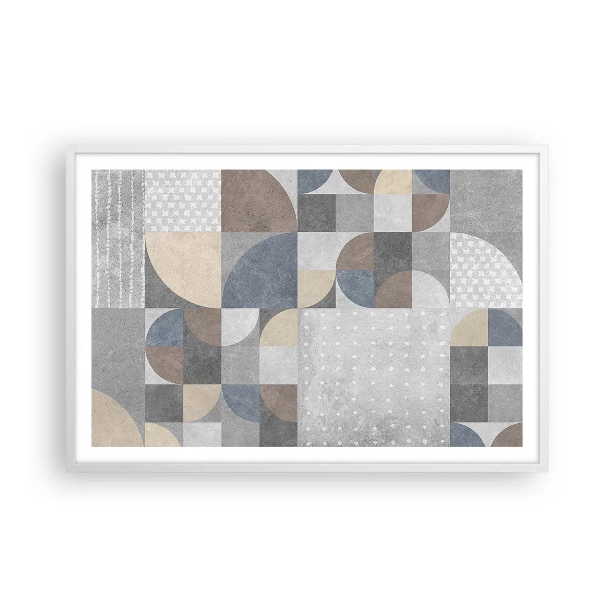 Affiche dans un cadre blanc - Poster - Fantaisie de la céramique  - 91x61 cm