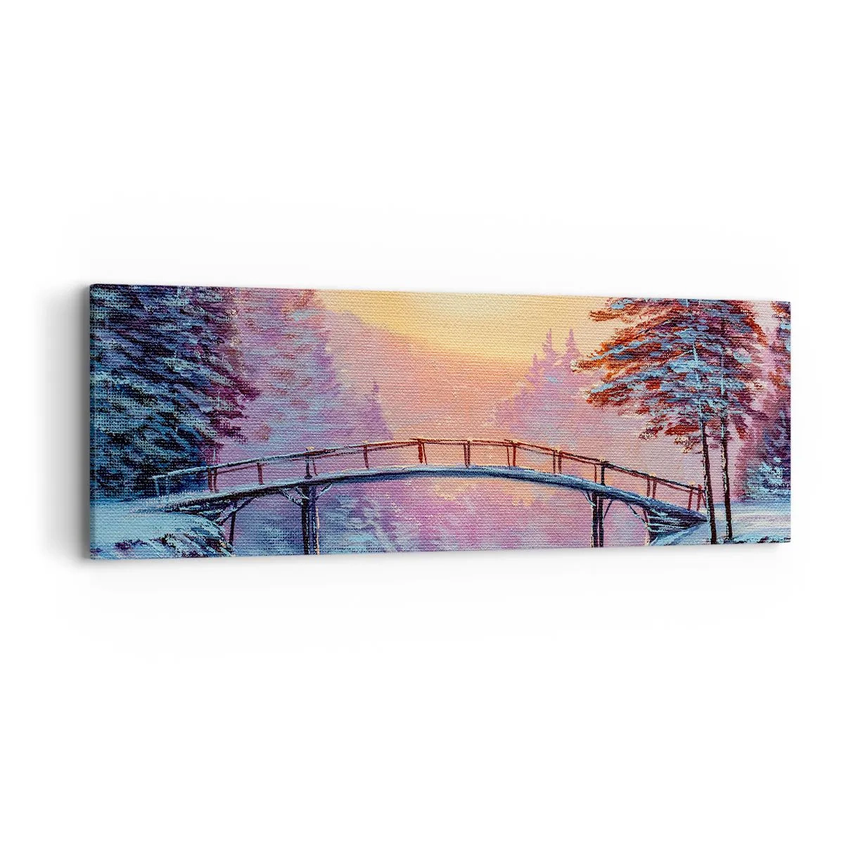 Impression sur toile - Image sur toile - Quatre saisons - hiver - 90x30 cm