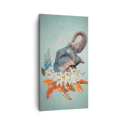 Impression sur toile - Image sur toile - Un rugissement de joie - 45x80 cm