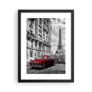 Affiche dans un cadre noir - Poster - Prédateur dans la ville - 30x40 cm