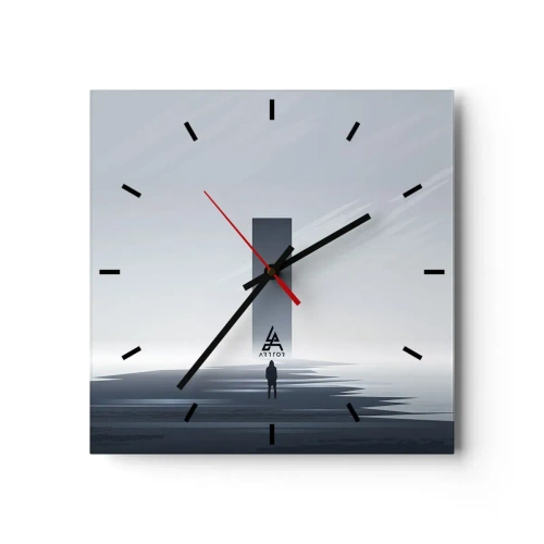 Horloge murale - Pendule murale - Opportunité ou menace ? - 40x40 cm