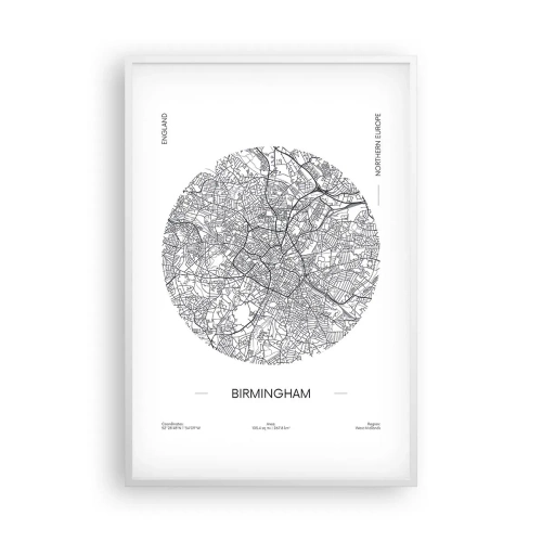 Affiche dans un cadre blanc - Poster - Anatomie de Birmingham - 61x91 cm