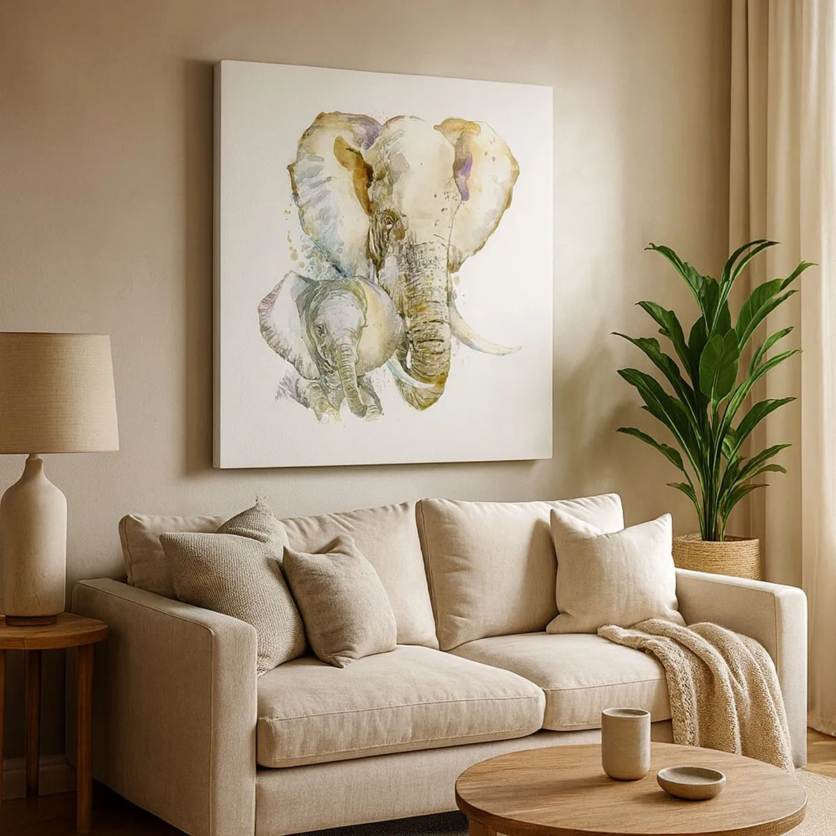 Impression sur toile - Image sur toile - Rien ne peut égaler maman - 30x30 cm