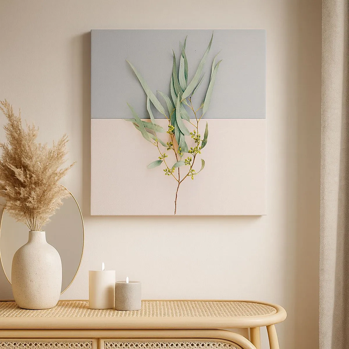 Impression sur toile - Image sur toile - Subtilité pastel - 30x30 cm