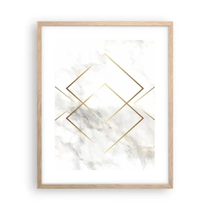 Affiche dans un chêne clair - Poster - Vue à l'infini - 40x50 cm